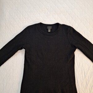 Halogen 100% Cashmere wool sweater - black